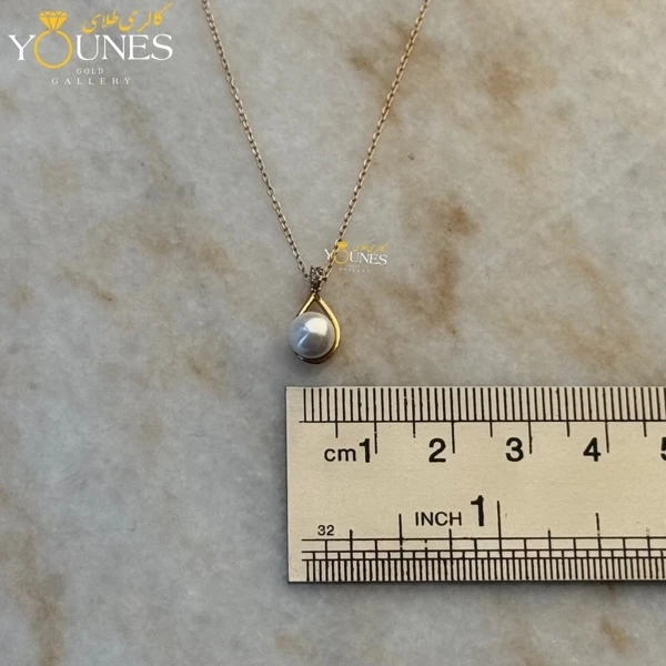 گردنبند طلا مروارید اشکی
